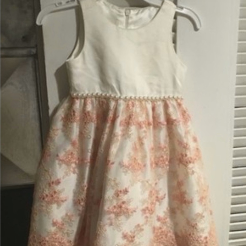 American Princess Cream and Pink Floral Dress